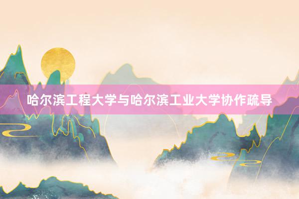 哈尔滨工程大学与哈尔滨工业大学协作疏导
