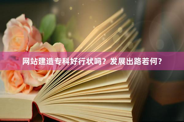 网站建造专科好行状吗？发展出路若何？
